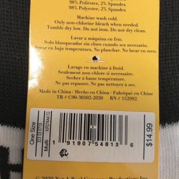 Schitt's Creek Rosebud Motel Red Crew Socks - Picture 6 of 6